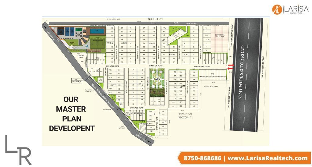 site plan of trehan floors sector 71