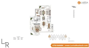 krisumi waterside residences sector 36a floor plan