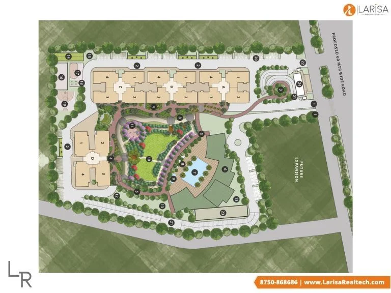 site plan of conscient parq