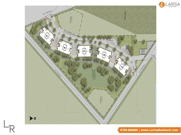 site plan of DLF Privana West