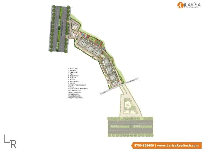 site plan of sriflex city sohna