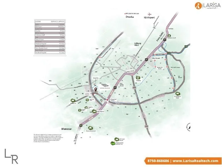 locationn map krisumi waterside residences