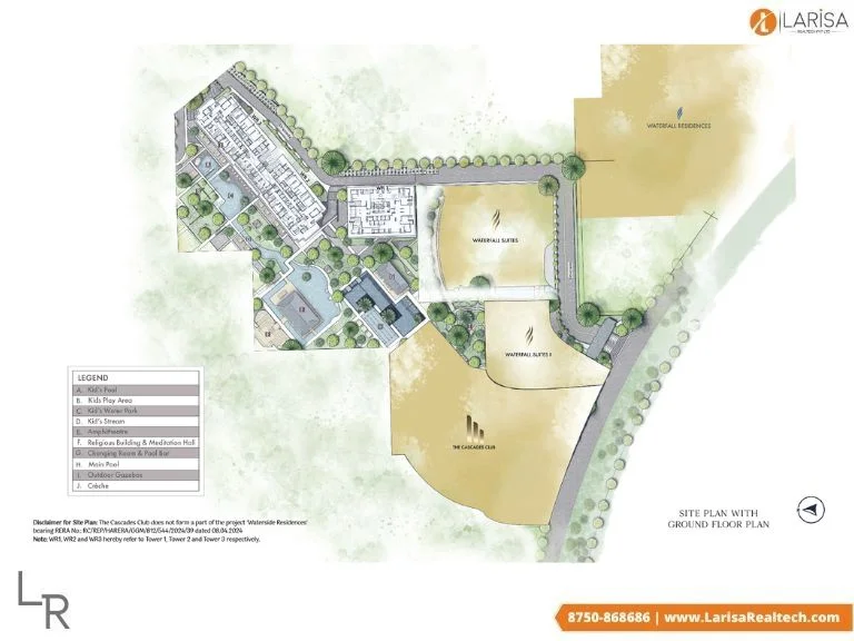 krisumi waterside residences site plan