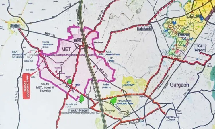 Vedant Plots Jhajjar Location Map